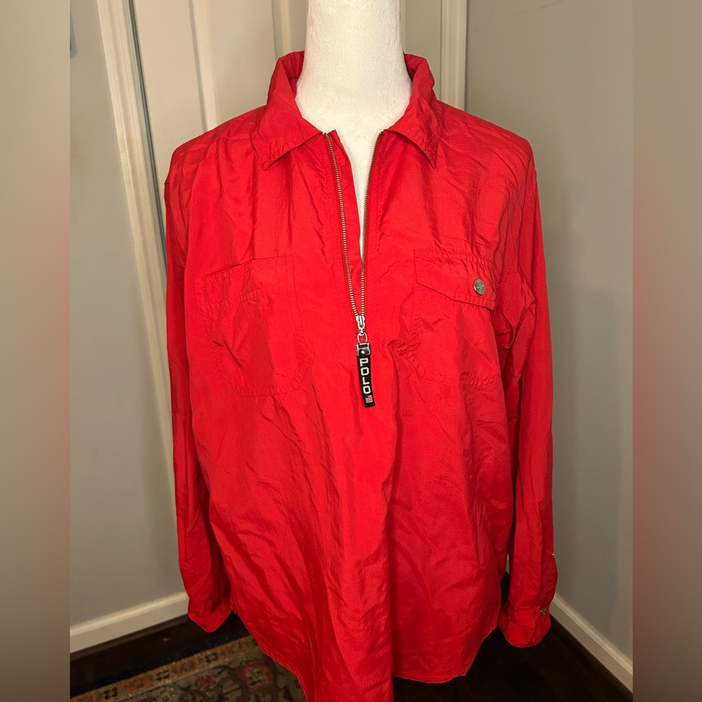 Ralph Lauren Polo Sport Quarter Zip Blouse - Picture 2 of 4